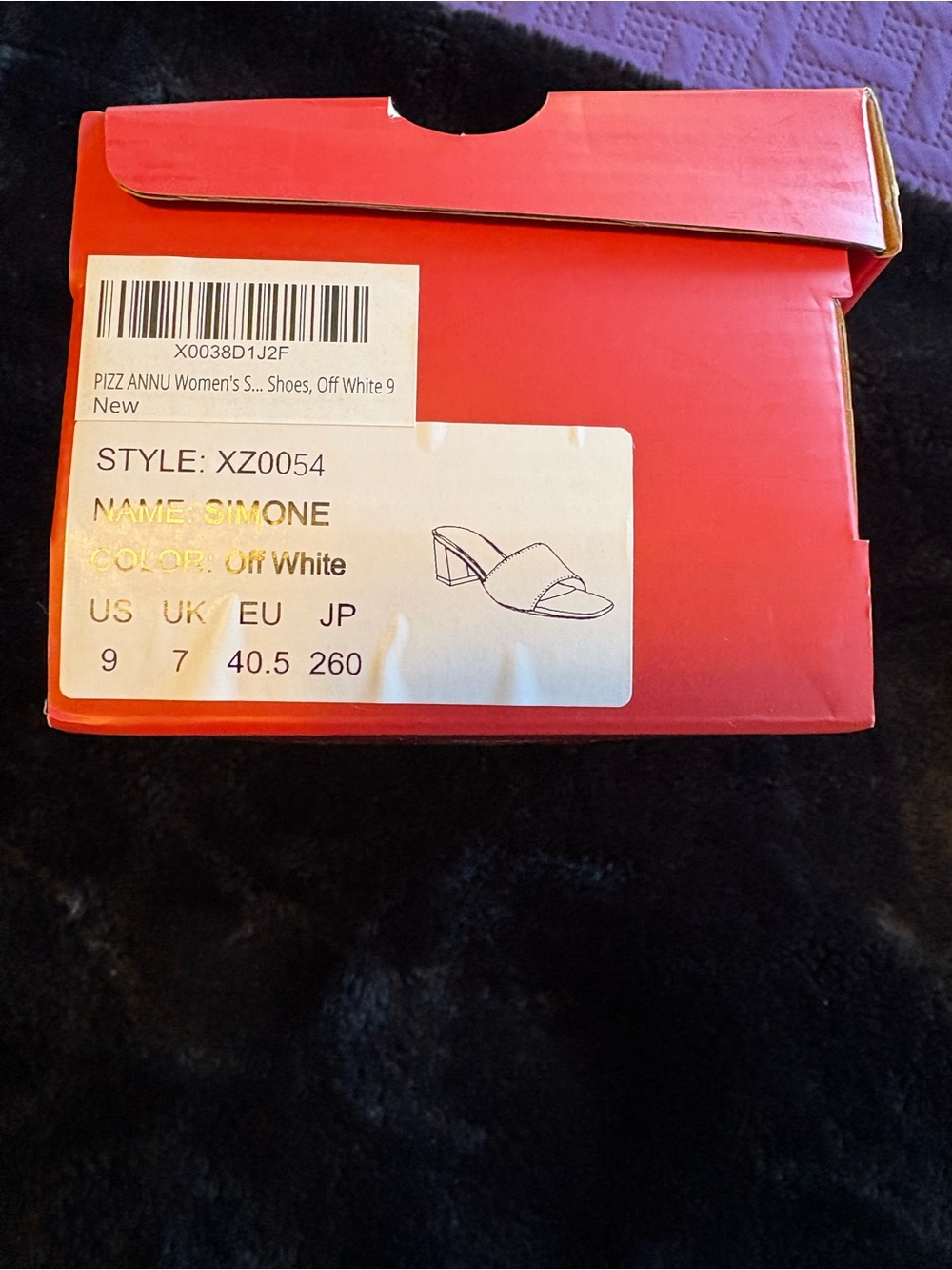 Simone Off-White Women's Block Heel Sandal